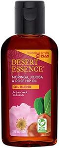 Desert Essence Moringa, Jojoba & Rose Hip Oil Refreshing & Rejuvenating Skin Restoration - Nutrient-Rich Vitamin Blend For Face, Neck, Body & Hands - Vegan, Non-GMO, Gluten-Free, Cruelty-Free - 2oz