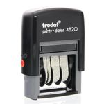 Trodat Date Stamp Printy 4820 Self-Inking, Months in Letters, Characters 4mm, Imprint Black, 89x68x28 mm, 055581