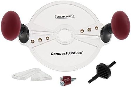 Milescraft 1225 Compact Sub Base - Universal Router Guide Sub Base for Compact Routers - Compatible with Porter Cable Style Routers