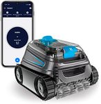 CNX 40 IQ Zodiac Electric Pool Robot for Pools 12 x 6 m Cleans Bottom/Walls/Water Line Remote Control + Lift System on App 18 m Cable Double Level Filtration + Trolley