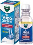 Vicks VapoSteam Medicated Liquid with Camphor, a Cough Suppressant, 8 Oz – VapoSteam Liquid Helps Relieve Coughing, for Use in Vicks Vaporizers and Humidifiers