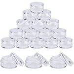 50 Pcs Travel Cosmetic Jar Pots 5ml Creams Make-up Sample Containers with Lids for Women Glitter Nail Art Storage Bottles