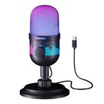 Aokeo USB Microphone, AK-1i Gaming Microphone for PC, Mac,PS4/5,Podcast Microphone with RGB,Great for Recording, Streaming