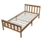Corona Bed Frame 3ft Single Bedroom Wood beds Frames Solid Pine Bed Furniture (High Foot End)