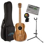 Lanikai ACST-B Solid Top Acacia Baritone Ukulele Bundle w/Bag and Stand