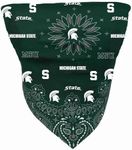 Lojobands Women's Bandana Top Tailgate Outfit College Tank Top Crop Top Made in USA One Size Fits Most (Michigan State Spartans - Green)