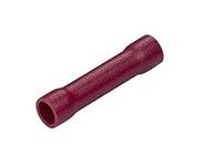 GTSE 100 Pack of Red Butt Connectors - 3.3mm - Premium Pre-Insulated Crimp Terminals