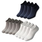 VIN TAG Athletic Ankle Socks Men & Women - Breathable Trainer Socks, Cotton No Show Socks, Low Cut, Comfortable, Non-Slip Running Socks - 6 & 12 Pairs, Ideal for Sports & Casual Wear