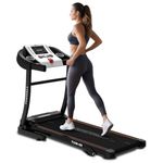 PowerMax Fitness TDM-98 (4.0HP Peak) Foldable Motorized Manual Incline Treadmill for Home Use, 110kg Max User, Max Speed-12kmph, Preset Programs, Heart Rate Sensors, AUX, Speaker, USB, LED Display