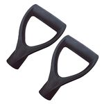 2Pack 32mm Inner Diameter PVC Handle Garden Accessories for Digging Raking Tools,Black