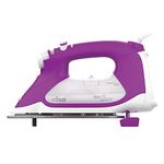 Oliso TG1600 Pro Plus 1800 Watt SmartIron with Auto Lift - for Clothes, Sewing, Quilting and Crafting Ironing | Diamond Ceramic-Flow Soleplate Steam Iron, Purple