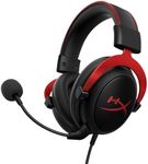 HyperX Cloud II - Gaming Headset, 7.1 Surround Sound, Memory Foam Ear Pads, Durable Aluminum Frame, Detachable Microphone, Works with PC, PS5, PS4, Xbox Series X|S, Xbox One – Red