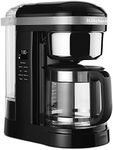 KitchenAid KCM1209OB Coffee Maker, 12 cup, Onix Black, 12 Cup Drip Coffee Maker with Warming Plate