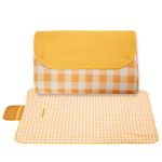 Kuber Industries Picnic Mat | Foldable Blanket for Picnic | Water Resistant Handy Mat | Portable Mat for Outdoor | Bag Design Picnic Mat | JY2208 | Yellow