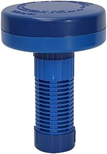 Mini Premium Floater Dispenser for Spa, Hot Tube and Small Pools, 1-1.8'' Floating Bromine Holder for Indoor & Outdoor Swimming Pools, Adjustable Chemical Float from 0 to 12 Flow Control (All Blue)