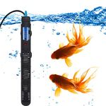 Mylivell Aquarium Heater 25W 50W 100W 200W 300W Submersible Auto Thermostat Fish Tank Heater, Small Aquarium Heater for 10-100 Gallon Fish Tank, Freshwater & Saltwater Compatible