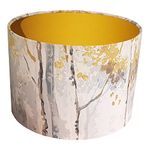 Handmade Lamp Shades - Silver Birch - Choice of Colours (Yellow)