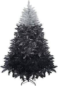 Artificial Christmas Trees,Black Gradient Spruce Tree for Home, Office, Apartment, Party Decoration,Unlit 6 FT