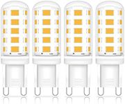 Huoqilin G9 Led Bulbs 3W,28W Halogen Light Bulbs Equivalent,270Lm Warm White 3000K, No Flicker Non Dimmable,Pack of 4