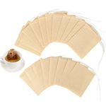 600 Pcs Tea Bags for Loose Tea, Disposable Tea Bags with Drawstring Unbleached Tea Filter Bags Empty Tea Bags for Loose Leaf Tea and Coffee (3.54x2.75 inch / 3.14x2.36 inch)