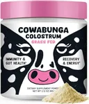 Cowabunga Colostrum - Premium, Pure & Unaltered Colostrum Powder Supplement - for Immune Support, Gut Health, Muscle Recovery & Wellness - Kosher & Halal Certified Calostro