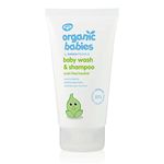 Green People Organic Babies Scent Free Baby Wash & Shampoo 150ml | Natural & Organic Baby Bath Products | Baby Bubble Bath for Sensitive Skin | Unscented, SLS Free & Paraben Free | Vegan, Cruelty Free