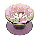 PopSockets: PopGrip - Extendable Base and Handle with Interchangeable Top for Smartphones and Tablets - Water Lily