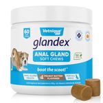 Glandex Fibre Supplements Dog Chews Treat With Pumpkin for Dogs, Digestive Enzyme & Probiotic – Vet Recommended - Boot the Scoot 60 Peanut Butter Chews