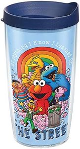 Tervis Made in USA Double Walled Sesame Street Insulated Tumbler Cup Keeps Drinks Cold & Hot, 16oz, Everything I Know