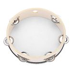 Tambourine for Church 8 inch Hand Held Drum Bell Birch Metal Jingles Percussion Musical Educational Drum Instrument for KTV Party Kids Games by Musfunny (8 inch)