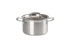 Le Creuset 3-Ply Stainless Steel Deep Casserole with Lid, 20 x 9.7 cm, 96200620001000