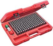 Starrett Precision Steel Pin Gage Set with Rugged, High Impact Protective Case - Ideal for Carpenters and Home Improvement - .251-.500" Range, Plus Set Type, 250 Number of Gages - S4004-500