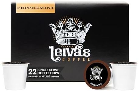 Leiva’s Guatemalan Single Serve Coffee Kcups - Peppermint (22 Count)