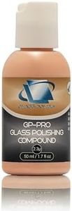 GLASS POLISH PRO Glass Polishing Compound 50ml (1.7oz) Extra Concentrated Suspended Cerium Oxide Formula with 2.3 Micron Particle Size for Enhanced Restoration Performance