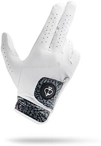 Pins & Aces - Elephant Print Golf Glove Design - Premium AAA Cabretta Leather, Long-Lasting Durable Tour Glove for Men or Women - Premium Leather Golf Glove Left & Right Hand - (Small, Right)