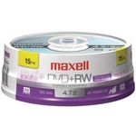 DVD+RW Discs, 4.7GB, 4X, Spindle, Silver, 15/Pack, Sold as 1 Package