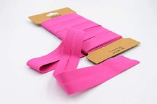 Trimz Poly Cotton Bias Binding, Fuscia Pink, 25mm x 5m