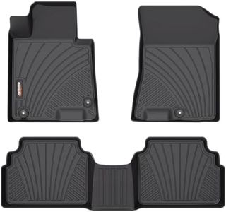 Binmotor-All Weather Car Floor Mats for 2021-2025 Kia K5(Only FWD Models) 丨EX丨LX丨LXS丨GT丨GT-Line, 1st & 2nd Row Set, Thick Car Floor Liners Custom Fit for 2020-2024 Hyundai Sonata