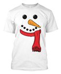 Snowman with Scarf Men's T-Shirt - White - XXXL