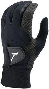 Mizuno 2018 ThermaGrip Men's Golf Glove, Pair, Black, X-Large