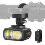 Magicshine Hori 1300 Bike Lights for Night Riding, High and Low Beam, USB-C Rechargeable Bike Headlight, IPX 6 Waterproof Bike Front Light for Road Urban Cyclists