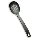 Lacor Nylon Slotted Spoon, Black, One Size