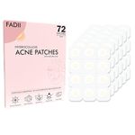 Pimple Patches for Face - 72 Invisible Hydrocolloid Acne Patches For Spot Treatment Fast-Acting Vegan & Cruelty Free Acne Patch Clear Spot Stickers Dots Suitable For All Skin Types