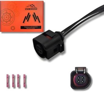 Automotive Engine Coolant Temperature Sensors Connector Compatible with Jetta 2000-2014 Passat 1998-2005 Golf & GTI 2000-2014 Beetle 1998-10 Audi A3 Audi S4 Audi A4 Audi A6 4B0973712