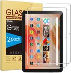 SPARIN 2 Pack Screen Protector for Amazon Fire HD 10 Tablet (2023/2021,13th/11th Generation) /Fire HD 10 Plus/Fire HD 10 Kids/Kids Pro Tablet 2021, 9H Hardness Tempered Glass Guard for Fire 10