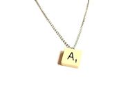 Scrabble® Necklace made from Recycled Vintage Game Pieces, Choice of Letters and Necklace Types, Gift Boxed