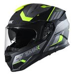 SMK GULLWING Tekker MA-265 flip-up Modular Double Visor Helmet for Bike with Balaclva Plus Key Chain(XXL) 62CM | Multi