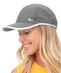 SAAKA Featherlight Sports Hat. Premium Packaging. Lightweight, Quick Drying. Running, Tennis & Golf Cap for Women & Girls (Graphite)