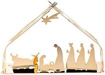 Alessi Bark Bm09 Gd-Design Christmas Crib in 18/10 Stainless Steel, Gold Plated, One Size