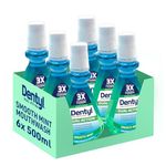 Dentyl Dual Action Smooth Mint Plaque-Reducing CPC Mouthwash 6x500ml